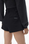 Alexander Wang black high-waist flared shorts