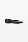 Alexander Wang black 黑色羔羊皮芭蕾舞平底鞋