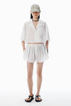 Alexander Wang white/black black & white pajama-style shirt