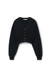 Alexander Wang black long sleeve cardigan with v neck