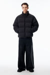 Alexander Wang black 格纹羽绒服