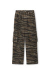 camo bagged out pocket jean in denim
