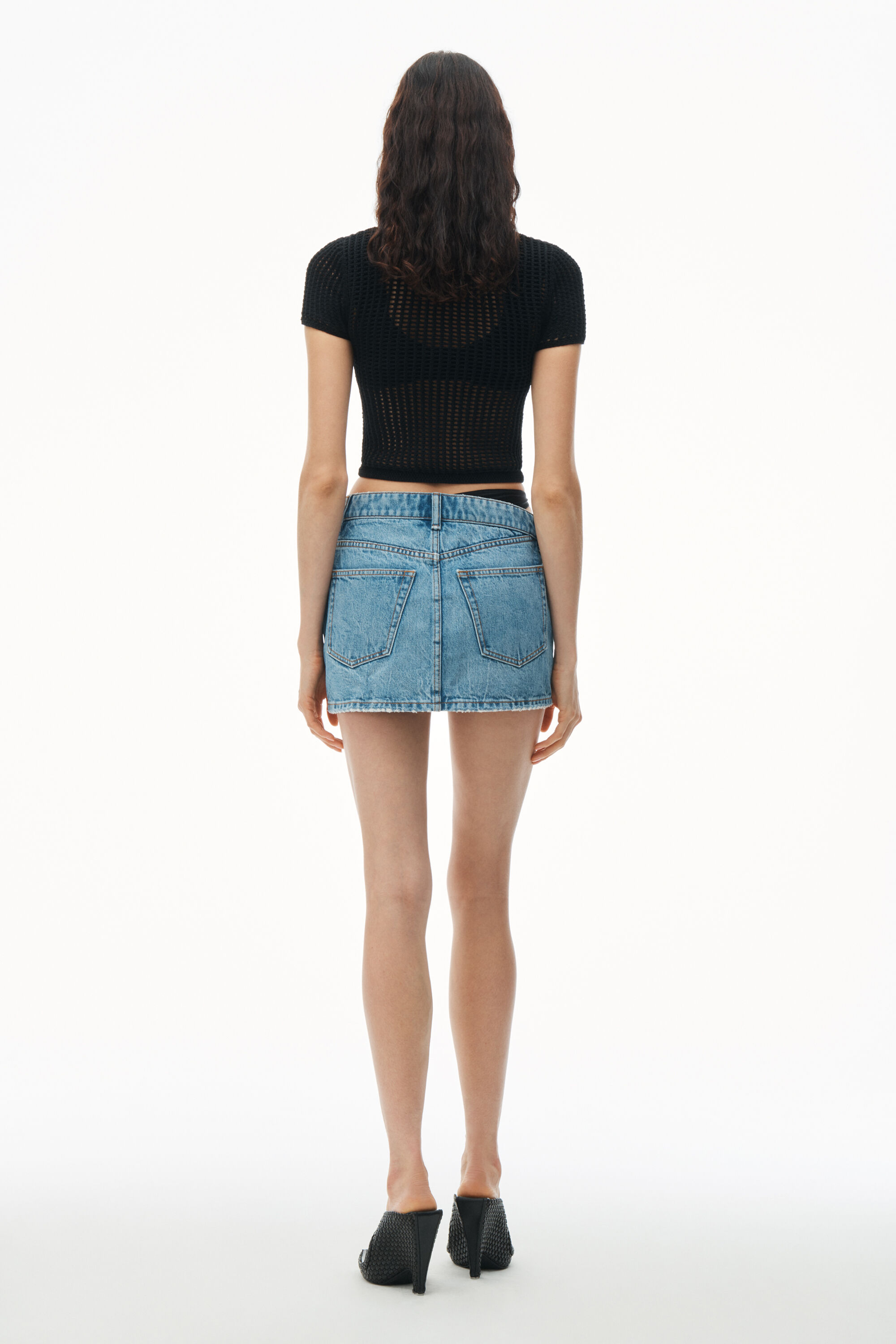 モード【Alexander Wang】ビキニレイヤー デニム ミニスカート 関税込Alexander Wang ビキニレイヤー デニムスカート