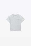 alexander wang essential 平纹针织布短袖 t 恤 light heather grey