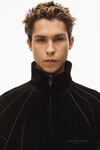 alexander wang 拷花丝绒运动裤 black