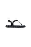 black rapture flip-flop sandals