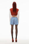 alexander wang classic boxer in light compact cotton blue/pink