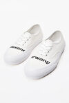 alexander wang dropout canvas logo sneaker white