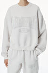Alexander Wang dirty white distressed logo sweatshirt