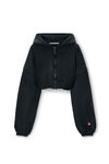 Cropped Zip Up Hoodie in Classic Terry