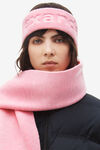 alexander wang logo headband in compact deboss prism pink