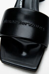 Alexander Wang black black lambskin vic sandals