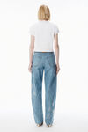 Alexander Wang white white crystal hotfix star jersey tee