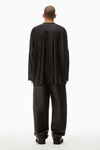 alexander wang hockey jersey in athletic faille black