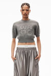 alexander wang コンパクトデボス ショートスリーブ プルオーバー medium grey melange