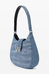 alexander wang w legacy 牛仔布小号流浪包 vintage light indigo