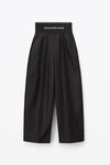 alexander wang carrot leg trouser in cotton tailoring black