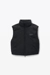 Alexander Wang black 徽标贴饰填充背心