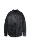 Alexander Wang fog crease wash creased wash button up in cotton hemp jersey