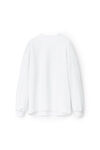 alexander wang mock turtleneck in japanese jersey white