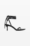 Alexander Wang black helix 65mm strappy mid heel sandal