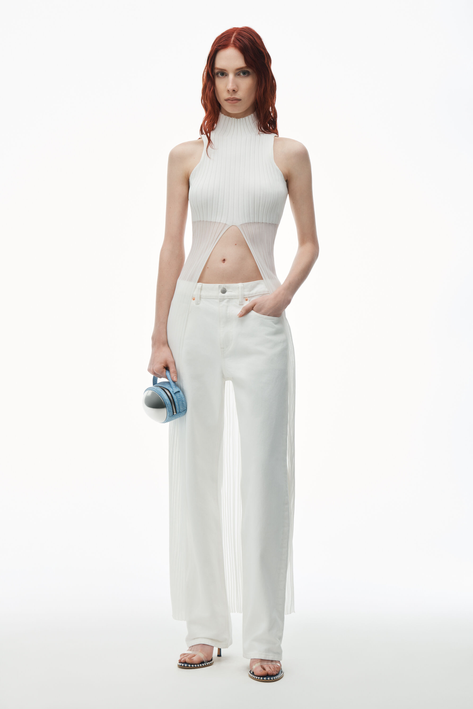【alexander wang】レギンス Alexander Wang ロゴウエスト レギンス | グレー | FARFETCH JP