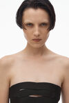 Alexander Wang black tacked bandage tube dress