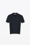 Alexander Wang black haut rash guard orné d'un logo