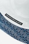 alexander wang 徽标提花牛仔布水桶帽 deep blue