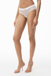 Alexander Wang white klassischer slip aus feinem netzstoff