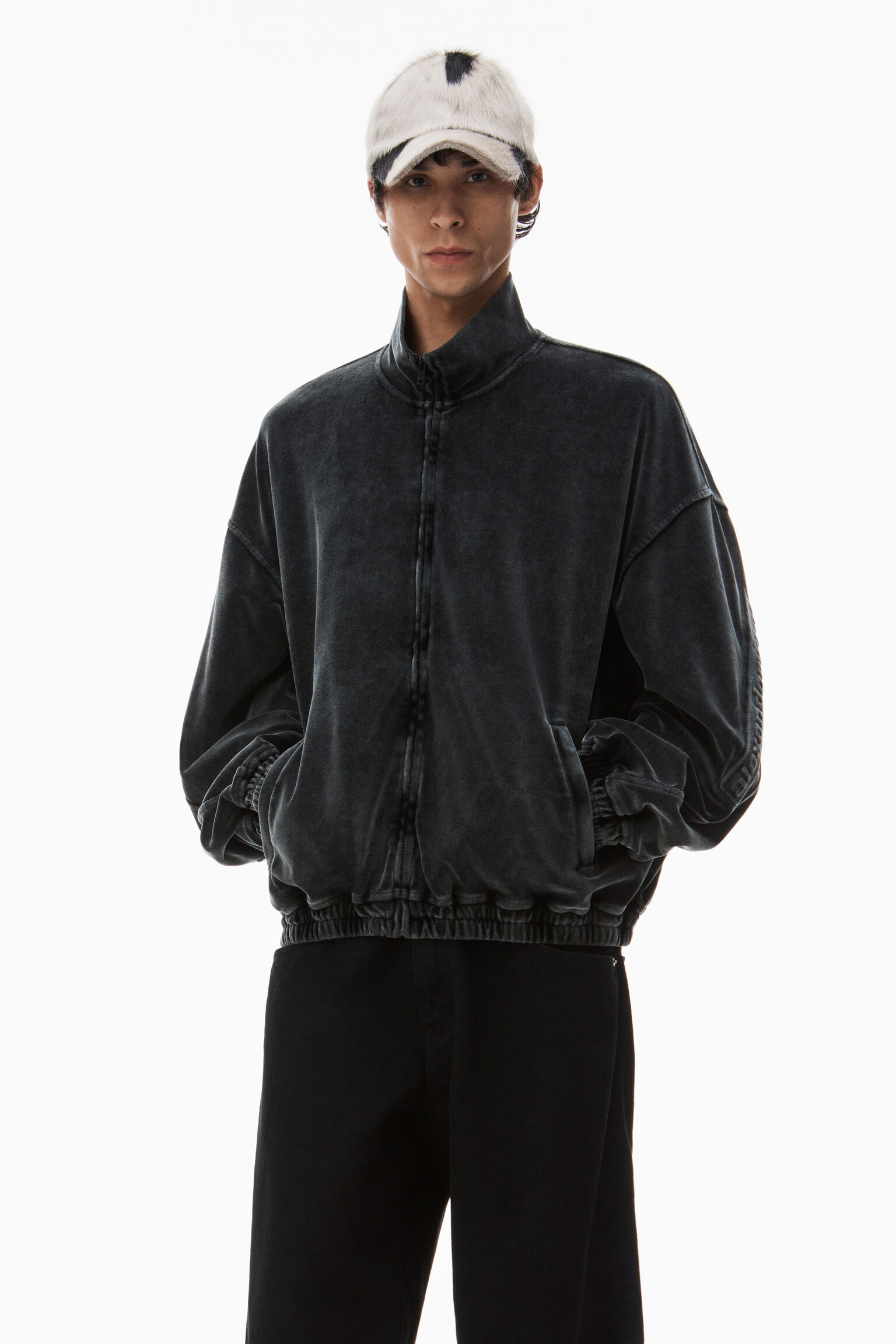 alexanderwang アレキサンダーワング ベロア ロゴ入りトラック 