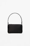 alexander wang heiress medium pouch in satin black