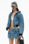 Alexander Wang vintage light indigo mid-rise cargo pocket miniskirt