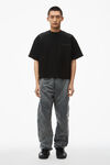 Alexander Wang black puffed logo oversize tee in cotton
