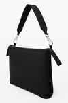 Alexander Wang black punch tech shoulder bag in nylon canvas