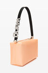 alexander wang heiress medium pouch in satin faded neon orange
