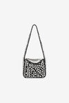 alexander wang spike small hobo bag in studded leather black