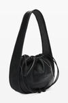 alexander wang cinch small hobo bag in nappa leather black