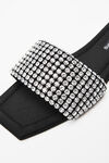 alexander wang anya水晶拖鞋 black