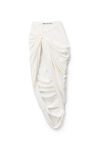 alexander wang asymmetrical skirt in silky jersey off white