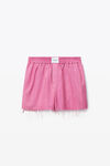 alexander wang 棉质牛津布经典四角短裤 joker pink