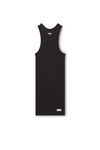 Alexander Wang black robe débardeur femme à dos nageur en coton côtelé