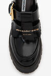 alexander wang carter 95 防水台皮革乐福鞋 black