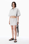 Alexander Wang light heather grey ライトグレー デコンストラクテッド ミニスカート