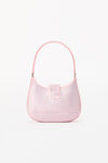 alexander wang w legacy 水晶缎面小号流浪包 prism pink
