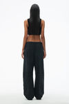 Alexander Wang black embossed logo tank bra