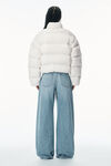 Alexander Wang paper white 短款格纹羽绒填充外套