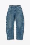 Alexander Wang vintage medium indigo rounded denim jeans with bonded seams