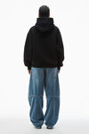 Alexander Wang black unisex hoodie in dense fleece