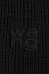 alexander wang logo balaclava in compact deboss black